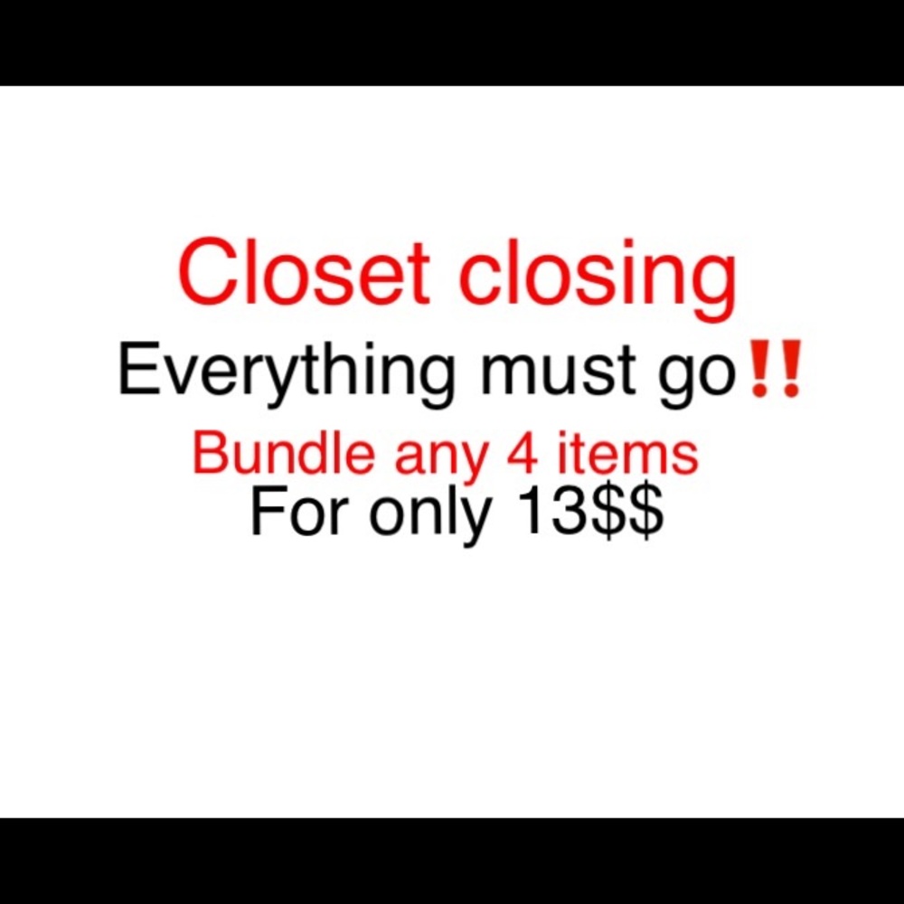 Everything must go‼️